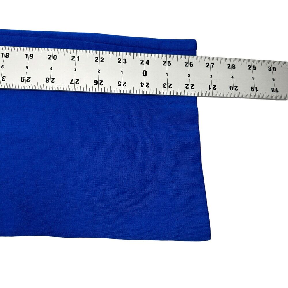 Vintage Activewear Track Sweat Suit Set of 2 Size L Royal Blue Retro Made USA - Picture 14 of 16